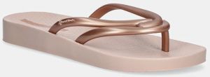 Šľapky Ipanema COMFY FEM dámske, ružová farba, na plochom podpätku, 83519-BE881
