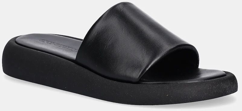 Kožené šľapky Copenhagen Leather dámske, čierna farba, CPH773