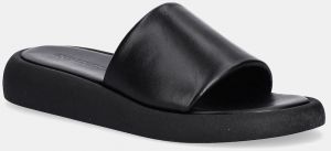 Kožené šľapky Copenhagen Leather dámske, čierna farba, CPH773