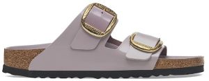 Kožené šľapky Birkenstock Arizona Hammered Buckle dámske, fialová farba, 1029762