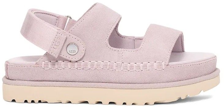 Sandále UGG Goldenstar Glide dámske, fialová farba, na platforme, 1167399-BYF
