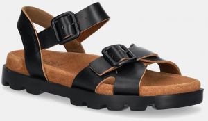 Kožené sandále Camper Brutus Sandal dámske, čierna farba, K201768-001