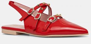 Baleríny Pretty Ballerinas Yvette červená farba, s otvorenou pätou, 52136_B