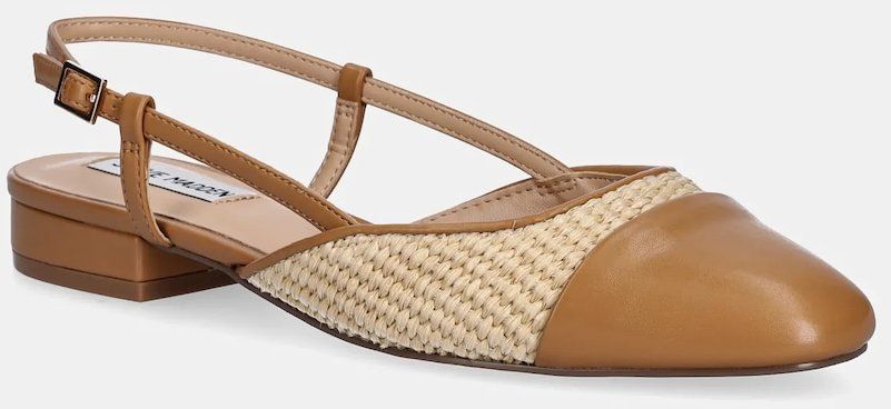 Baleríny Steve Madden Belinda béžová farba, s otvorenou pätou, SM11002823