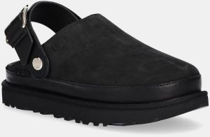 Šľapky UGG Goldenstar Villa Clog dámske, čierna farba, na platforme, 1169590-BLK