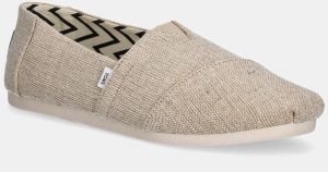 Espadrilky Toms Alpargata béžová farba, 10018736