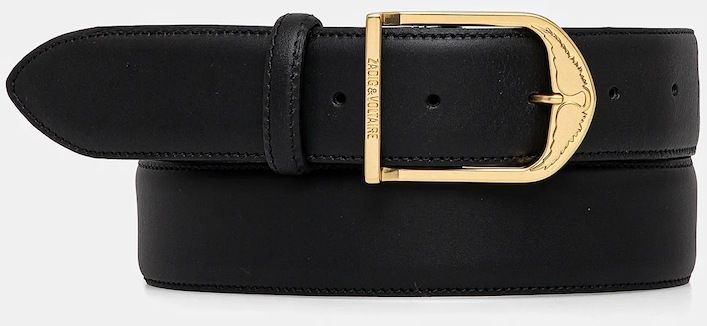 Opasok ZADIG&VOLTAIRE dámsky, čierna farba, LWBT01337