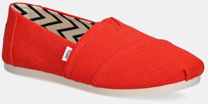 Espadrilky Toms HERITAGE CANVAS červená farba, 10021933