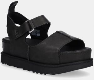 Sandále UGG Goldenstar Hi dámske, čierna farba, na platforme, 1167364-BLK