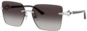 Slnečné okuliare Jimmy Choo dámske, strieborná farba, 0JC4018