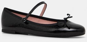 Kožené balerínky Pretty Ballerinas Nicole čierna farba, 52073_A