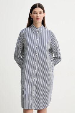 Bavlnené šaty Marc O'Polo tmavomodrá farba, mini, oversize, 502081321047