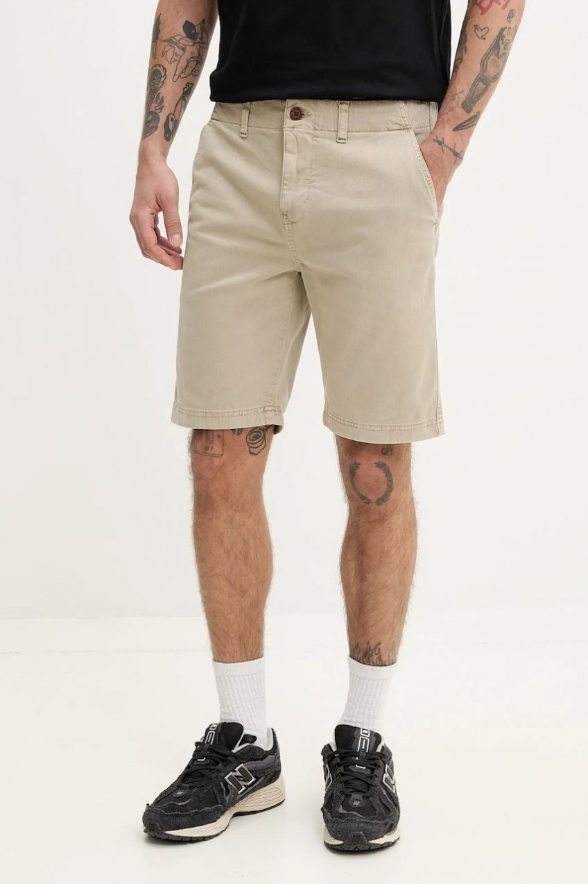 Šortky Superdry pánske, béžová farba, M7110397A-20O