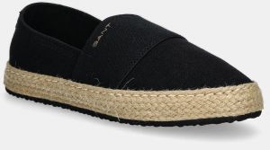 Espadrilky Gant Raffiaville čierna farba, 30568943.G00