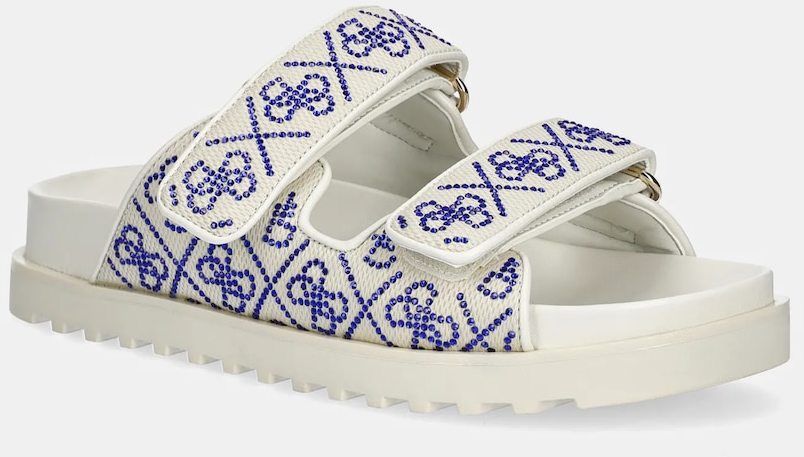 Šľapky Guess FADELIZA dámske, béžová farba, FLJFDZ FAB19