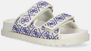 Šľapky Guess FADELIZA dámske, béžová farba, FLJFDZ FAB19
