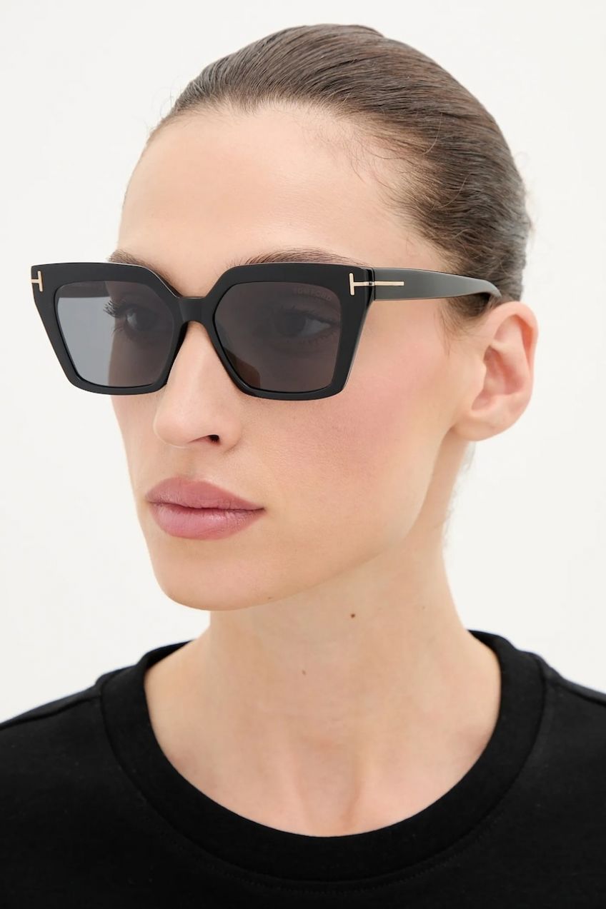 Slnečné okuliare Tom Ford Winona dámske, čierna farba, FT1030_5301D
