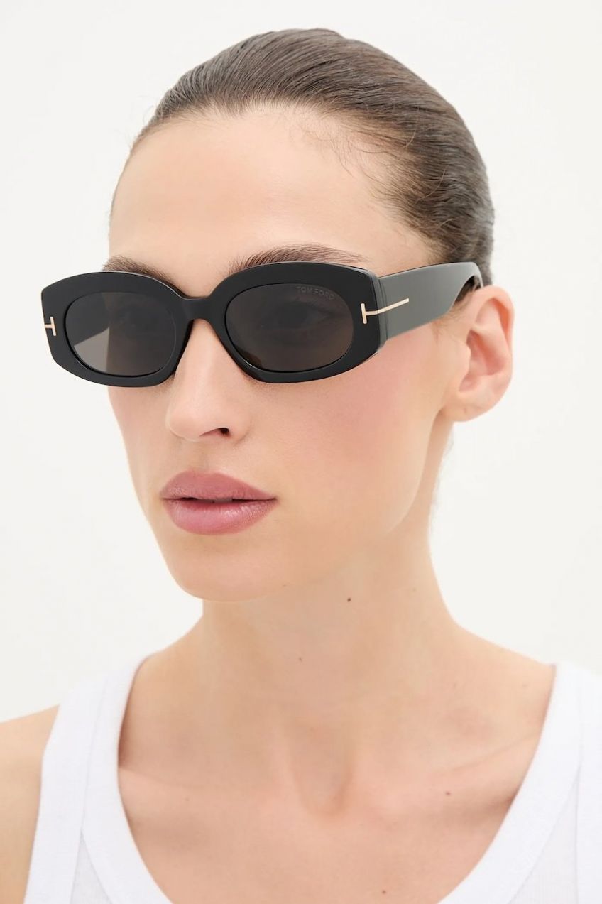 Slnečné okuliare Tom Ford Cielle dámske, čierna farba, FT1187_5201A