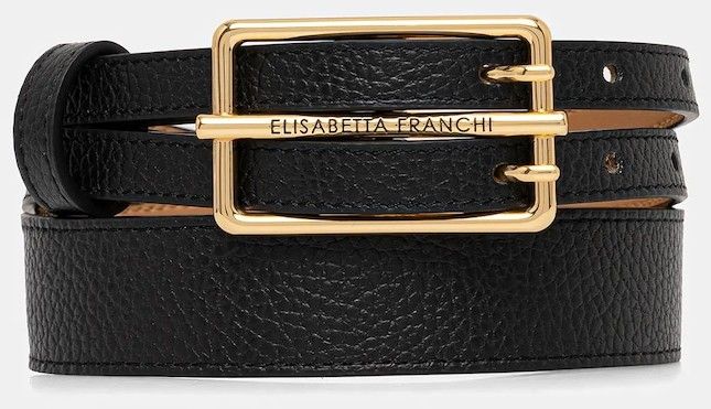 Opasok Elisabetta Franchi dámsky, čierna farba, CT32S52E2