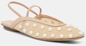 Baleríny Weekend Max Mara SONNI béžová farba, s otvorenou pätou, 2515521155600