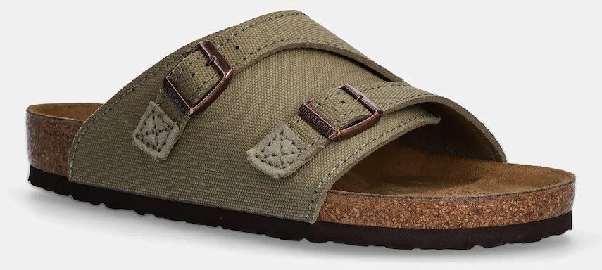 Šľapky Birkenstock Zürich pánske, zelená farba, 1028755