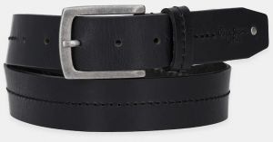 Opasok Pepe Jeans AIDAN BELT pánsky, čierna farba, PM021048