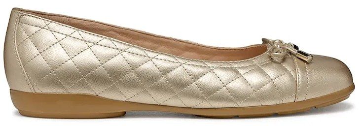 Baleríny Geox D ANNYTAH strieborná farba, D467NB 000NF C2012