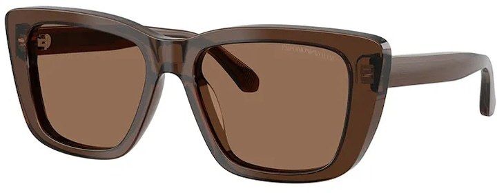 Slnečné okuliare Emporio Armani dámske, hnedá farba, 0EA4246U