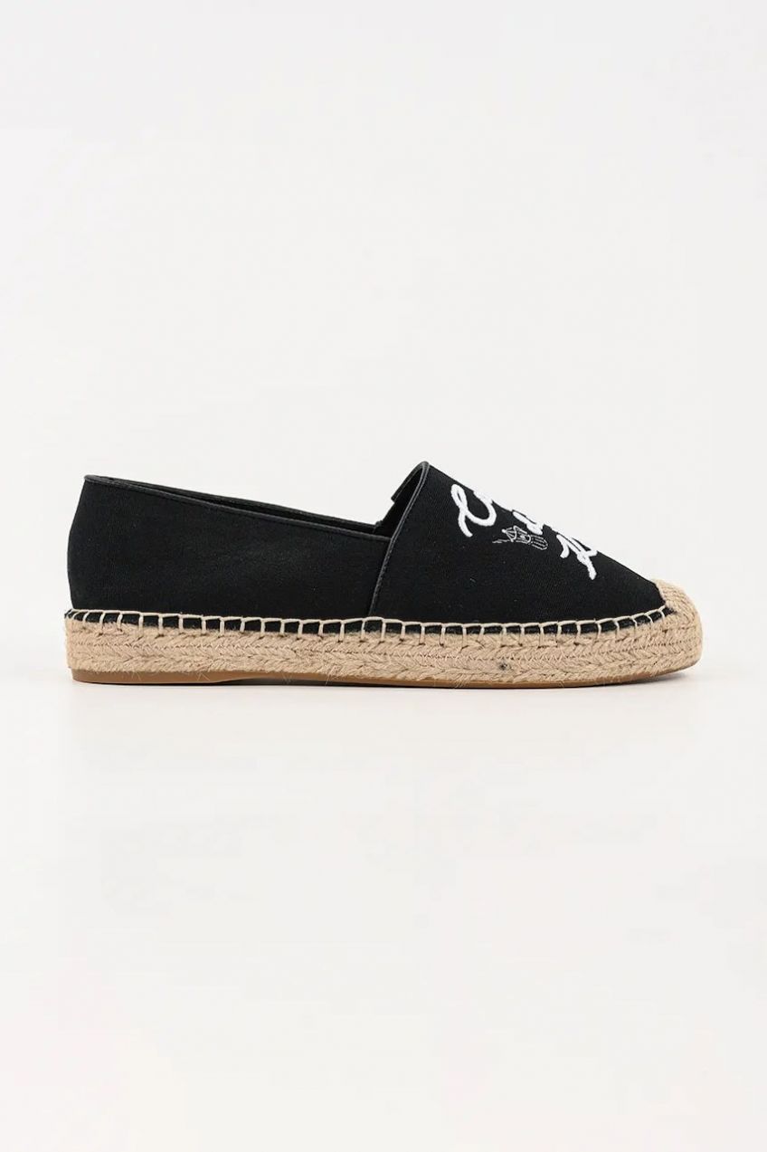 Espadrilky Karl Lagerfeld KAMINI DUO čierna farba, KL81125