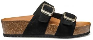 Semišové šľapky Geox D BRIONIA H dámske, čierna farba, D551DA 00022 C9999