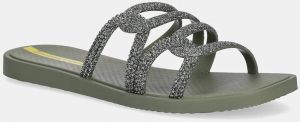 Šľapky Ipanema SOLAR GLOW S dámske, zelená farba, 27286-BB954