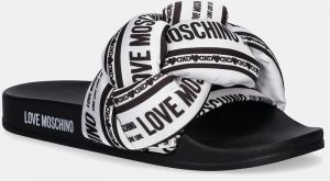 Šľapky Love Moschino dámske, čierna farba, JA28312G0MIW310A