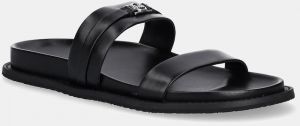 Šľapky MICHAEL Michael Kors Mandy dámske, čierna farba, 40S5MAFS2L.001