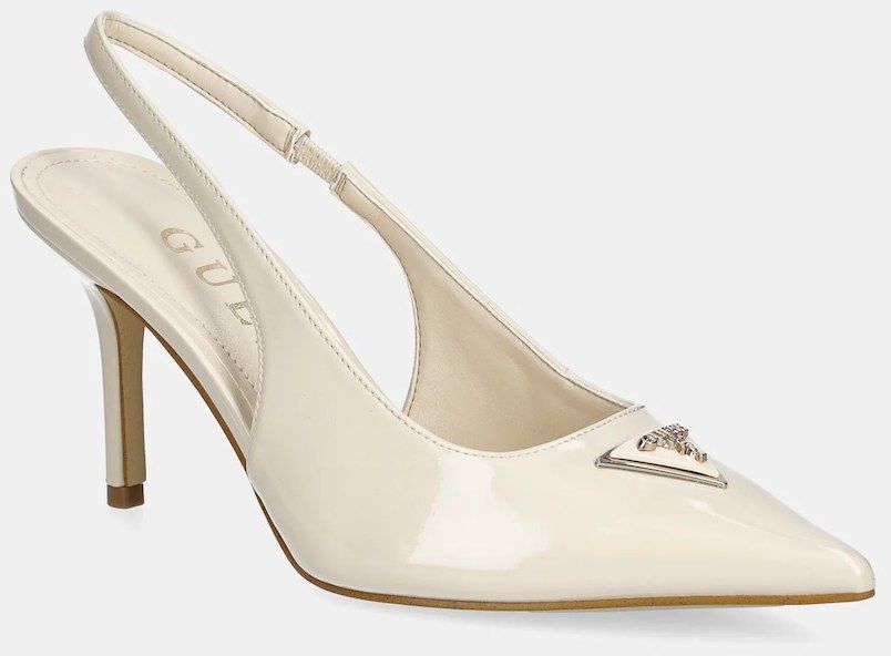 Lodičky Guess NASSIR béžová farba, FLJNAS PAF05