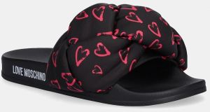 Šľapky Love Moschino dámske, čierna farba, JA28312G0MIW100C