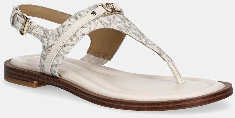 Sandále MICHAEL Michael Kors Mandy dámske, béžová farba, 40S5MAFS1B.132