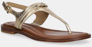 Kožené sandále MICHAEL Michael Kors Mandy dámske, zlatá farba, 40S5MAFS2M.740