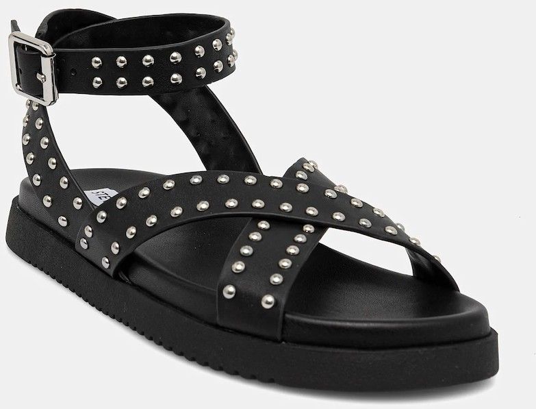 Kožené sandále Steve Madden My Bestie-S dámske, čierna farba, SM11003786