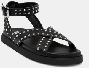 Kožené sandále Steve Madden My Bestie-S dámske, čierna farba, SM11003786
