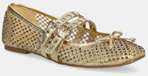 Baleríny Guess KAYANN zlatá farba, FLJKNN FAB02