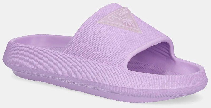Šľapky Guess RUBBER SLIPPERS dámske, fialová farba, E4GZ27 WG5X0