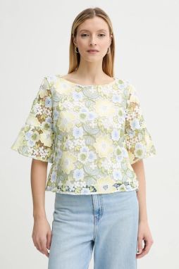 Blúzka Bruuns Bazaar dámska, biela farba, vzorovaná, BBW4369