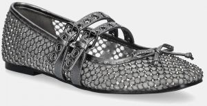 Baleríny Guess KAYANN šedá farba, FLJKNN FAB02
