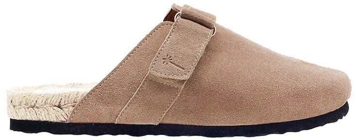 Semišové šľapky Manebi Hamptons Clog Mules dámske, béžová farba, W 1.9 B0