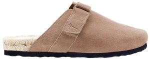 Semišové šľapky Manebi Hamptons Clog Mules dámske, béžová farba, W 1.9 B0