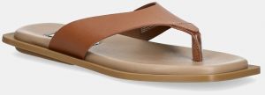 Šľapky Steve Madden Splash dámske, hnedá farba, na plochom podpätku, SM11003722