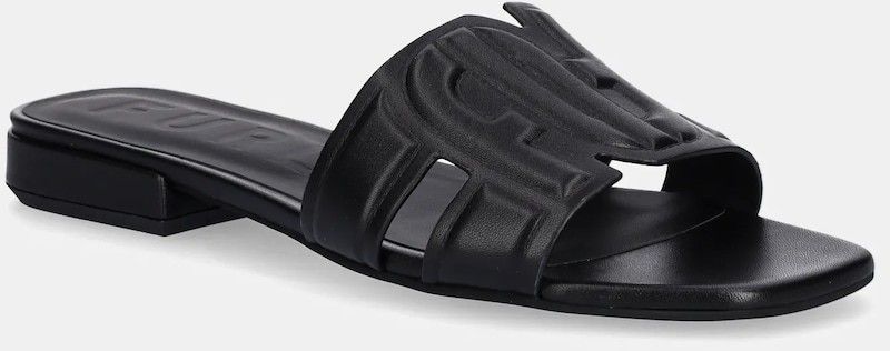 Kožené šľapky Furla Summer Mule dámske, čierna farba, YJ34SUM X30000 O6000