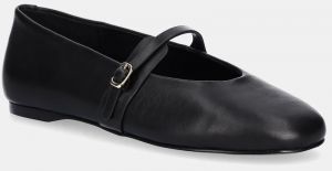 Kožené balerínky Steve Madden Rejoice čierna farba, SM11003565