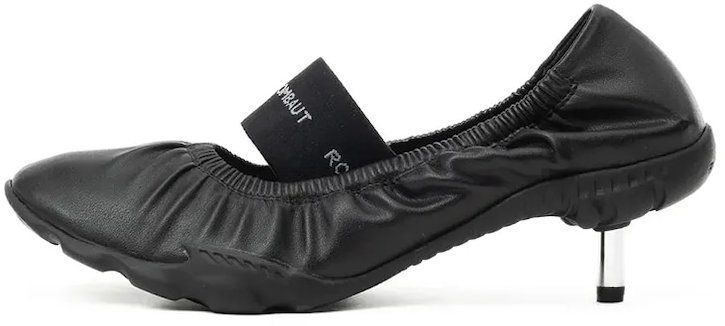 Baleríny Rombaut REI HEEL čierna farba, S25-H-003