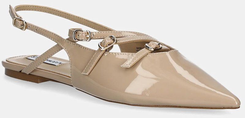 Baleríny Steve Madden Cianna béžová farba, s otvorenou pätou, SM11003709